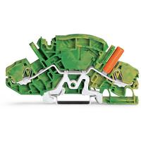 2007-8807 WAGO  TOPJOB S Series Green, Yellow, 6mm², 1-Level, Push-In Cage Clamp Termination