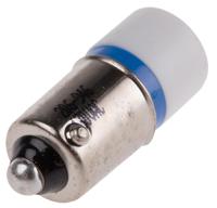 206-946 RS PRO Blue LED Indicator Lamp, 130V ac, BA9s Base, 10mm Diameter, 175mcd