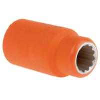 911-1411 ITL Insulated Tools Ltd 1/2 in Drive 12mm Insulated Standard Socket, 12 point, VDE/1000V, 50 mm Overall Length