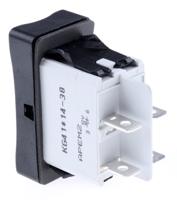 kg412a2xda26x6 APEM Illuminated DPST, On-Off Rocker Switch Panel Mount