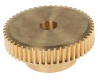 521-6884 RS PRO Bronze 0.8 Module Worm Wheel Gear 50 Tooth25mm Hub Dia., 40.06mm Pitch Dia. 18mm Face
