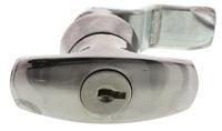 0021022 Euro-Locks a Lowe & Fletcher group Company Silver Locking Handle, T-Handle