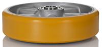 itp200x50-20-flat Tente Yellow Polyurethane Corrosion Resistant Trolley Wheel, 1600kg