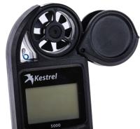 0850blk Kestrel 0850BLK Impeller Anemometer, 40m/s Max, Measures Air Flow, Altitude, Density, Density Altitude, Dew Point,
