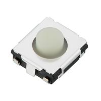 evqq2h03w Panasonic White Push Plate Tactile Switch, SPST 10 μA → 20 mA 1.3mm Surface Mount