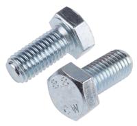 917-2996 RS PRO Bright Zinc Plated Steel, Hex Bolt, M14 x 30mm