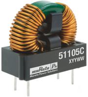 51305c Murata 3 mH Common Mode Choke, Max SRF:100MHz, 1.9A Idc, 97mΩ Rdc, 5100