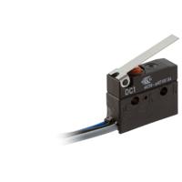 dc1c-c3lb ZF Short Lever Micro Switch, Pre-wired Terminal, 6 A @ 250 V ac, SPDT, IP6K7