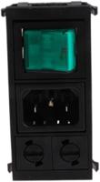 bzv03z000009 Bulgin C14 Snap-In IEC Connector Male, 10A, 250 V, Fuse Size 5 x 20mm