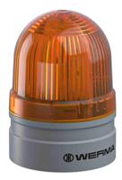 26031060 Werma EvoSIGNAL Mini Series Yellow Multiple Effect Beacon, 115 → 230 V ac, Base Mount, LED Bulb, IP66