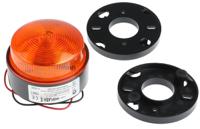 x80-02-01 Moflash X80 Series Amber Flashing Beacon, 10 → 100 V dc, 20 → 72 V ac, Surface Mount, Xenon Bulb, IP67
