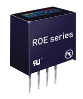 roe-1505s Recom ROE DC-DC Converter, 5V dc/ 200mA Output, 13.5 → 16.5 V dc Input, 1W, Through Hole, +85°C Max Temp -40°C
