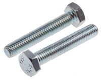 917-2836 RS PRO Bright Zinc Plated Steel, Hex Bolt, M6 x 35mm