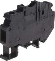 3118203 Phoenix Contact UK 6-FSI/C Series Black Fused DIN Rail Terminal, Single-Level, Screw Termination, Fused