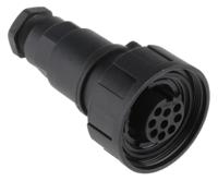 px0728s Bulgin Circular Connector, 9 Contacts, Cable, Standard Connector, Socket, Female, IP68, Standard Buccaneer Series