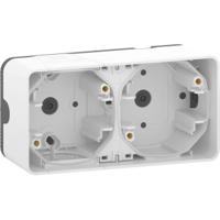 mur39914 Schneider Electric White 2 Gang Plug Socket, Indoor, Outdoor Use