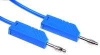 934062102 Hirschmann Test & Measurement Test lead, 16A, 60V dc, Blue, 1m Lead Length
