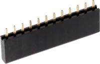 61300911821 Wurth Elektronik WR-PHD Series Straight Through Hole Mount PCB Socket, 9-Contact, 1-Row, 2.54mm Pitch, Solder