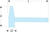 205c100 Facom Engineer's Hammer with Graphite Handle, 1.2kg