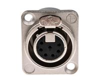 nc7fd-lx Neutrik Panel Mount XLR Connector, Female, 50 V, 7 Way, Silver over Nickel Plating