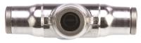 3804-06-00 Legris LF3800 Series Tee Tube-to-Tube Adaptor Push In 6 mm, Push In 6 mm to Push In 6 mm, Tube-to-Tube Connection Style