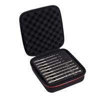 kbpsk09 Starrett 9-Piece SDS Drill Bit Set for Stainless Steel, Wood, 10mm Max, 5mm Min, HSS Bits