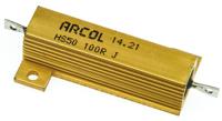 hs50-100r-j Arcol, 100Ω 50W Wire Wound Chassis Mount Resistor HS50 100R J ±5%