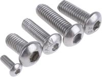 393-169 RS PRO Stainless Steel 490 Piece Hex Socket Drive Screw/Bolt Kit
