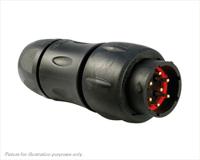 uts1jc147pscr Souriau Sunbank by Eaton Circular Connector, 7 Contacts, In-Line, M14 Connector, Plug, Male, IP68, IP69K, UTS Series