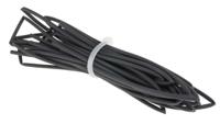 398-212 RS PRO Heat Shrink Tubing, Black 2.4mm Sleeve Dia. x 1.2m Length 2:1 Ratio