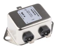 fn2010b-6-06 Schaffner, FN2010B 6A 250 V ac/dc 400Hz, Chassis Mount EMI Filter, Fast-On, Single Phase