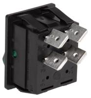 c1353alnaf Arcolectric (Bulgin) Ltd Illuminated DPST, On-Off Rocker Switch Panel Mount