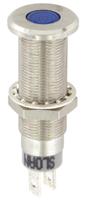 3448s1b1b91gcl1 Sloan Blue Panel Mount Indicator, 5 → 28V, 8.2 x 7.6mm Mounting Hole Size, IP68