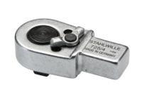 58254004 STAHLWILLE Serie 725 Series Square Ratchet Insert Tool, 17.5 mm, 9 x 12mm Insert, Black Oxidized Finish