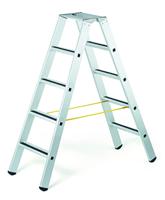 41553 Zarges Aluminium 2 x 5 steps Step Ladder, 1.32m open length