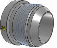 28-24trtxs Parker Hydraulic Straight Threaded Reducer UNF 2 1/4-12 Female to UNF 1 7/8-12 Male, 28-24TRTXS