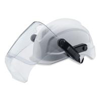 9906008 uvex Clear Flip Up PC Visor, Resistant To Electric Arcs, Liquids, Molten Metal