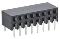 m20-7880546 HARWIN M20 Series Right Angle Through Hole Mount PCB Socket, 10-Contact, 2-Row, 2.54mm Pitch, Solder Termination