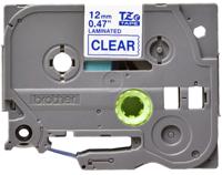 tze-133 Brother Blue on Clear Label Printer Tape, 8 m Length, 12 mm Width