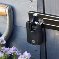 y121b401251 Yale Padlock Weatherproof Steel Padlock, 5mm Shackle