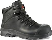 tc1070-09 Rockfall TC1070 Black Fibreglass Toe Capped Unisex Safety Boots, UK 9, EU 43