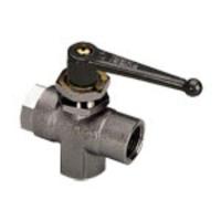 0448-06-13 Legris Nickel Plated Brass 3 Way, Ball Valve, Threaded 1/4in, 11.8mm