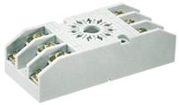 gz11-01 Relpol 11 Pin 300V ac DIN Rail, Panel Mount Relay Socket, for use with R15 Series 3PDT Relay