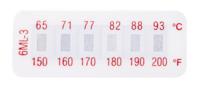 285-936 RS PRO Non-Reversible Temperature Sensitive Label, 65°C to 93°C, 6 Levels