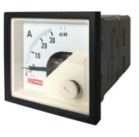 186-2426 RS PRO Analogue Panel Ammeter 60 (Input)A AC, 45mm x 45mm, 1 % Moving Iron