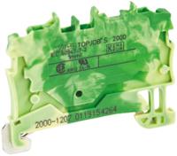 2000-1207 WAGO  TOPJOB S, 2000 Series Green/Yellow, 1mm², Single-Level, Push-In Cage Clamp Termination, ATEX, IECEx