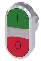 3su1050-3ab42-0ak0 Siemens SIRIUS ACT 3SU10 Series Green, Red Momentary Push Button, 22mm Cutout, IP66, IP67, IP69(IP69K)