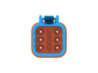dt06-6s-tn07 TE Connectivity, DT06-6S Automotive Connector Socket Blue Cable 6 Way, Cable Termination DT06-6S-TN07