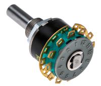 500400-000-000-000 NSF GX non short, 6 Position DP6T Rotary Switch, 250 mA @ 60 V, Solder