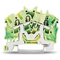 2002-6307 WAGO  TOPJOB S Series Green, Yellow, 2.5mm², 1-Level, Push-In Cage Clamp Termination, ATEX, EAC Ex, IECEx